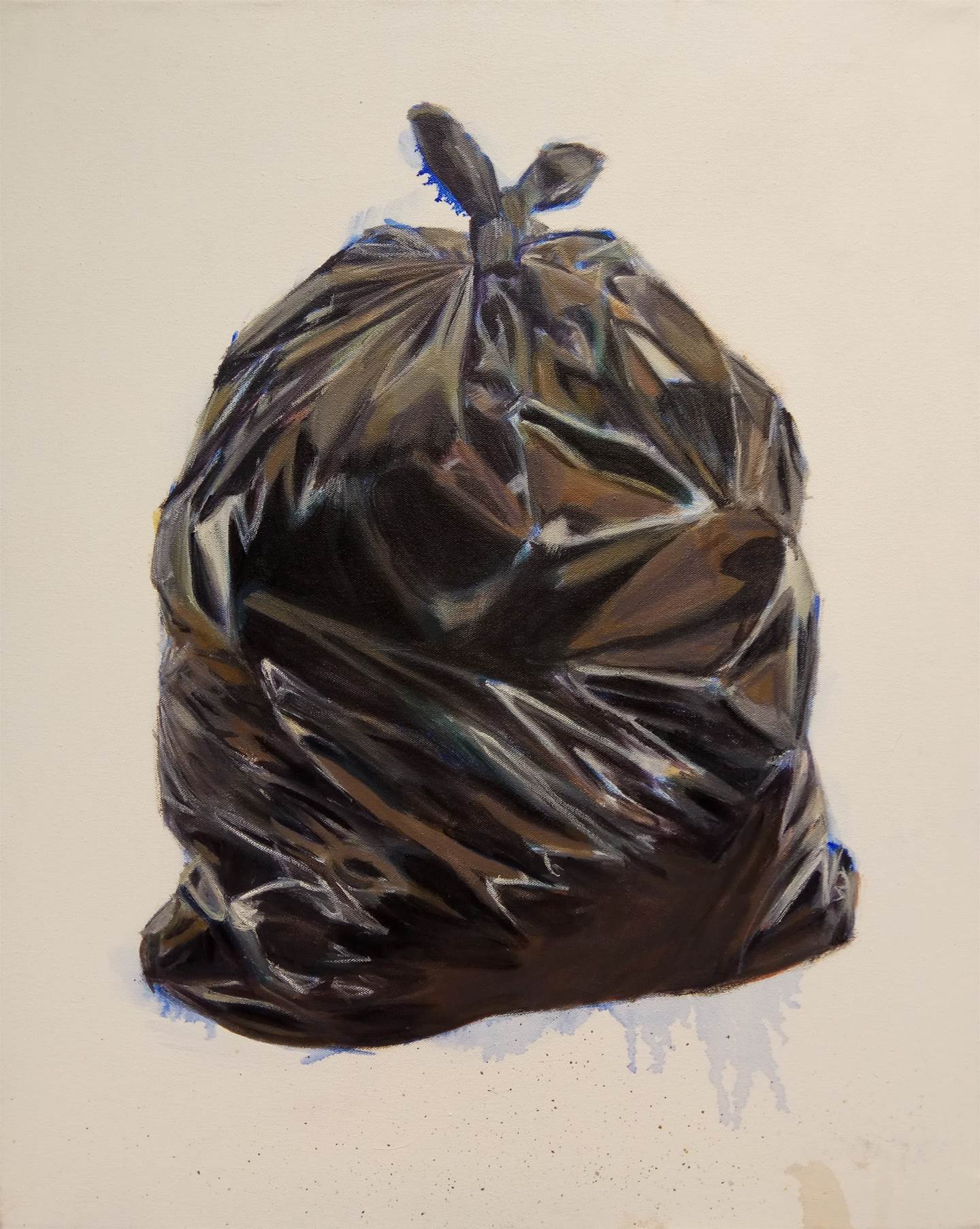 Trash, original Naturaleza muerta Lona Pintura de Alma Seroussi