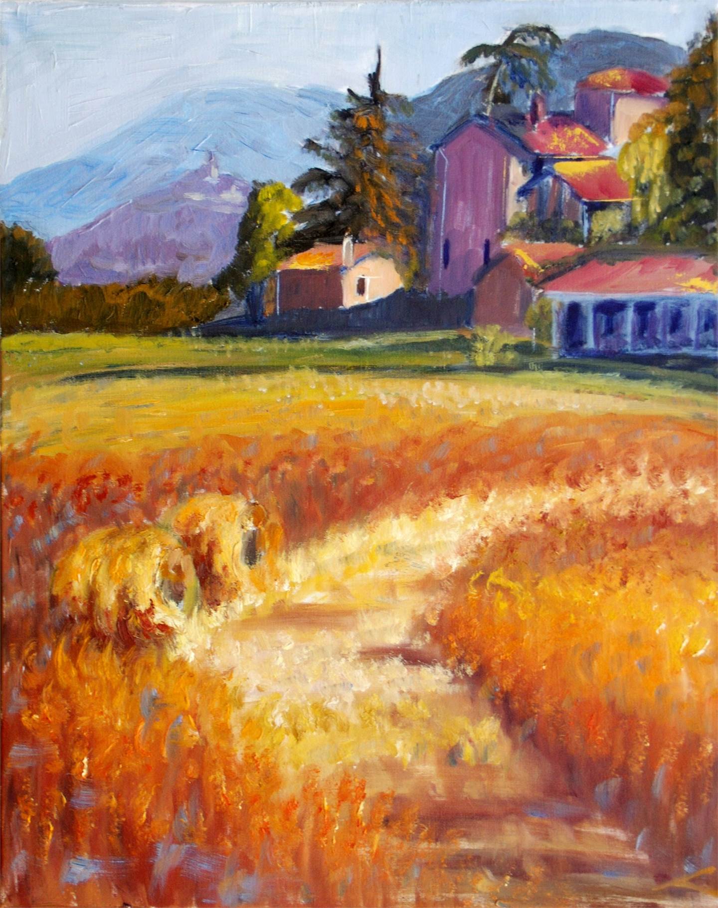 September, original Paysage Pétrole La peinture par Elena Sokolova
