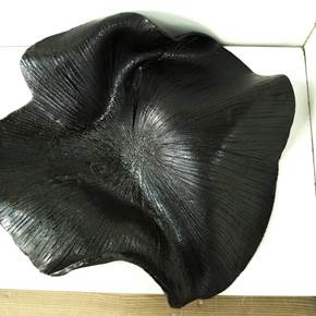Tágide (black 4), original Abstract Ceramic Sculpture by Ana Almeida Pinto