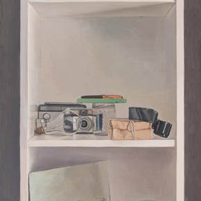 Estantería II, Pintura Óleo Paisagem original por Juan Manuel Álvarez Cebrián