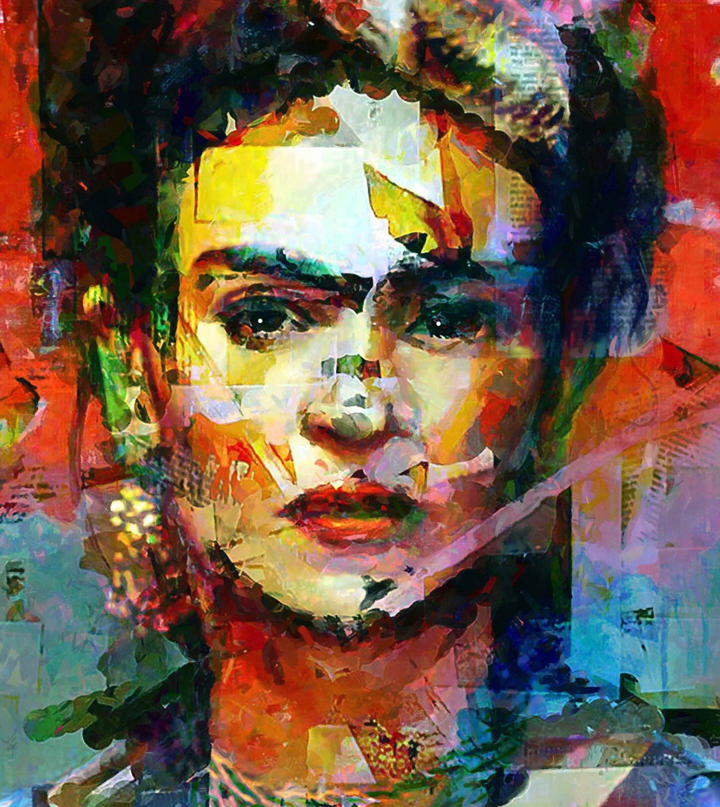 Frida, original Abstrait Numérique La peinture par Rui Mendes (Ruca)