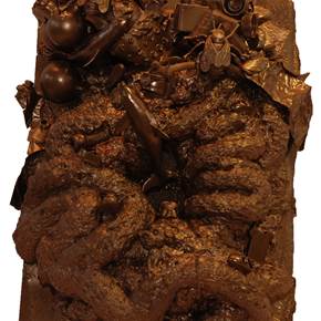 Panim ad Panim, original Small Iron Sculpture by Diogo  Goes