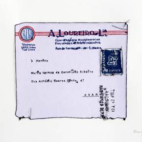 Carta para Ovar, Desenho e Ilustração Papel Minimalista original por Alexandra de Pinho