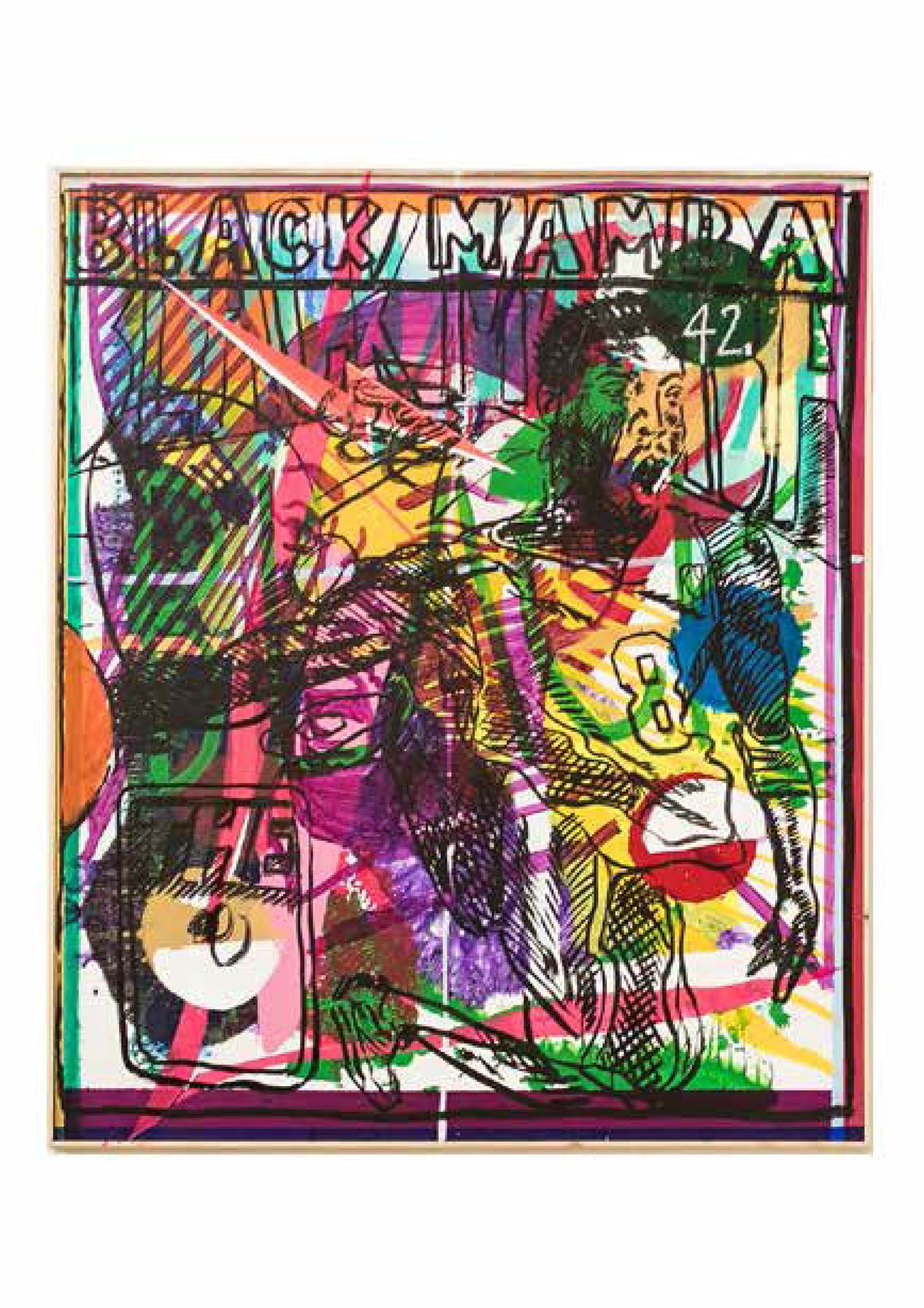 Black Mamba 42, original Avant-garde Acrylique La peinture par Francisco Vidal