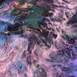 Rosette Nebula: Blooming Darkness, original Animals Mixed Technique Painting by Tiffani Buteau