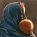 Mujer con niño al ponerse el sol., original Paysage Pétrole La peinture par TOMAS CASTAÑO