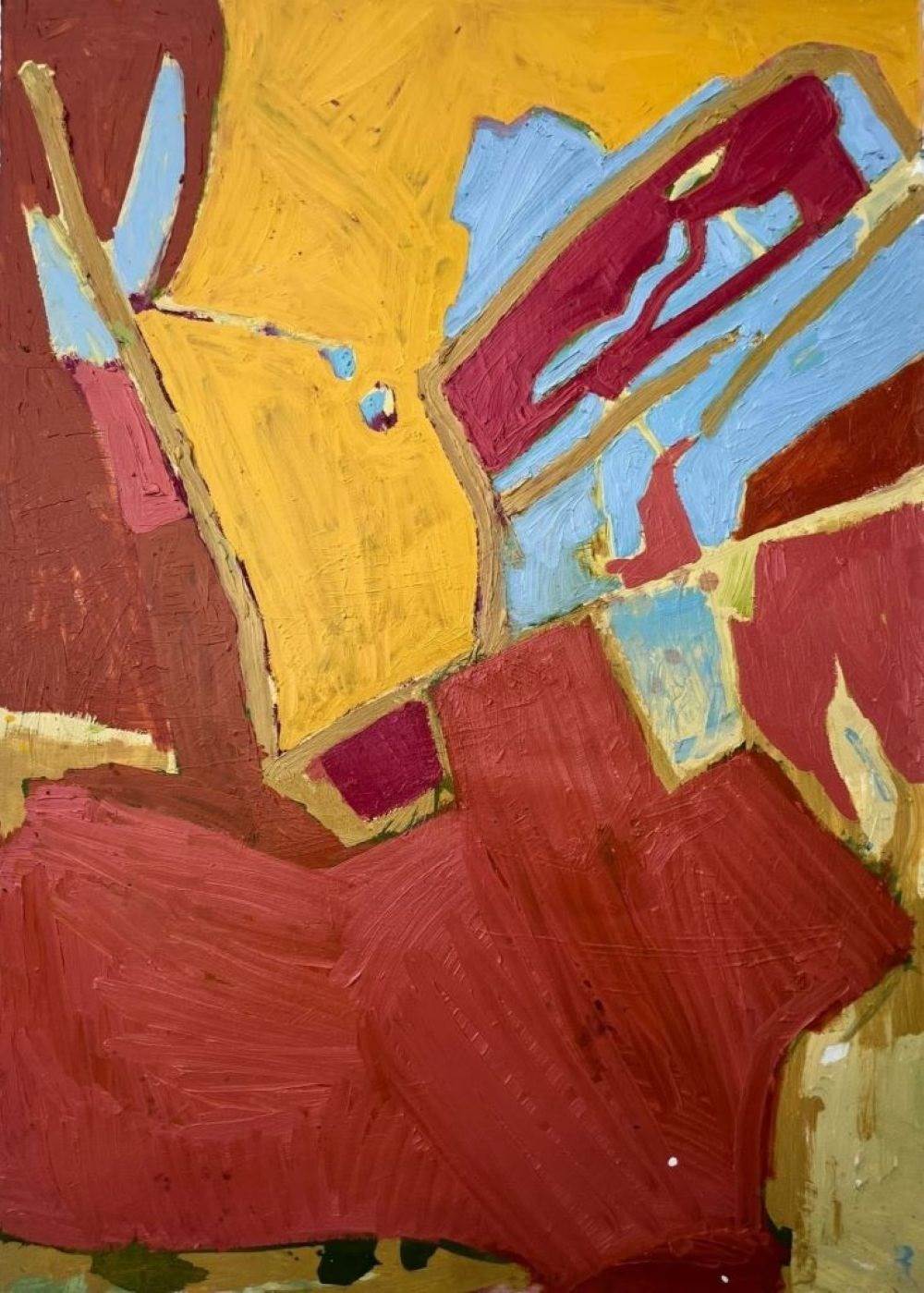 COLÓNIA DE SAL VERDE III, original Femme Pétrole La peinture par Maria Luísa Capela