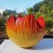 Sun Bowl, original Resumen Acrílico Escultura de Art Sauvage