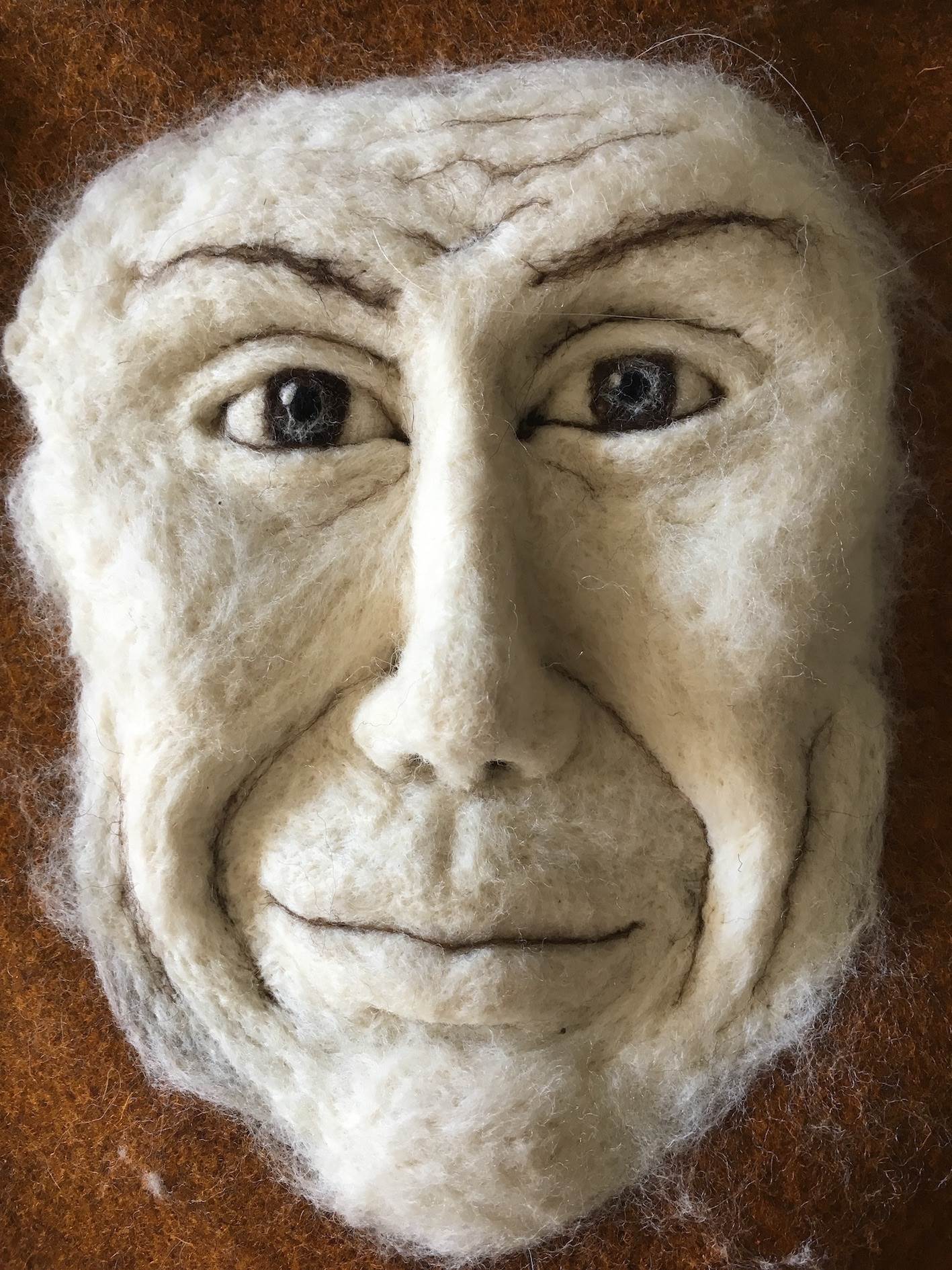 Máscara feltro #3, original Human Figure Mixed Technique Sculpture by António  Jorge