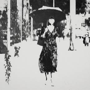A Lady With An Umbrella, original Portrait Digital Photography by Hua  Huang