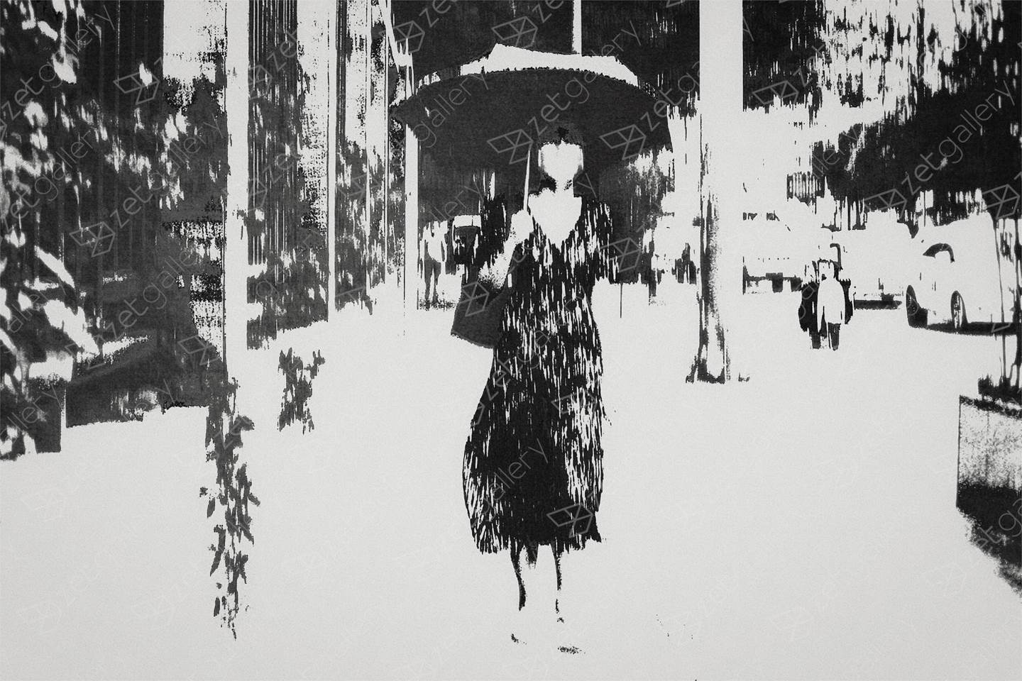 A Lady With An Umbrella, original Portrait Digital Photography by Hua  Huang