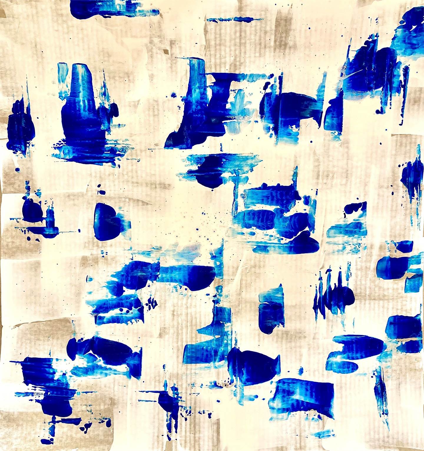 "Swallow", original Abstrait Technique mixte La peinture par Nina  Onaur