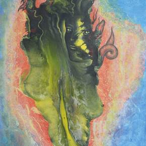 Birth of Medusa, original Resumen Lona Pintura de Andrei Autumn
