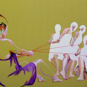 Forças, original Body Acrylic Painting by Cristina  Troufa