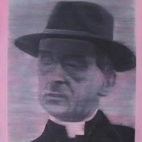 Paulo VI, original Figura humana Petróleo Pintura de Ricardo Gonçalves