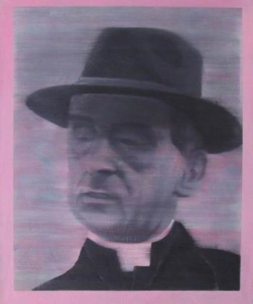 Paulo VI, original Figura humana Petróleo Pintura de Ricardo Gonçalves