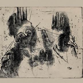 Estudos III, Desenho e Ilustração Água forte Figura Humana original por Flor de Ceres Rabaçal