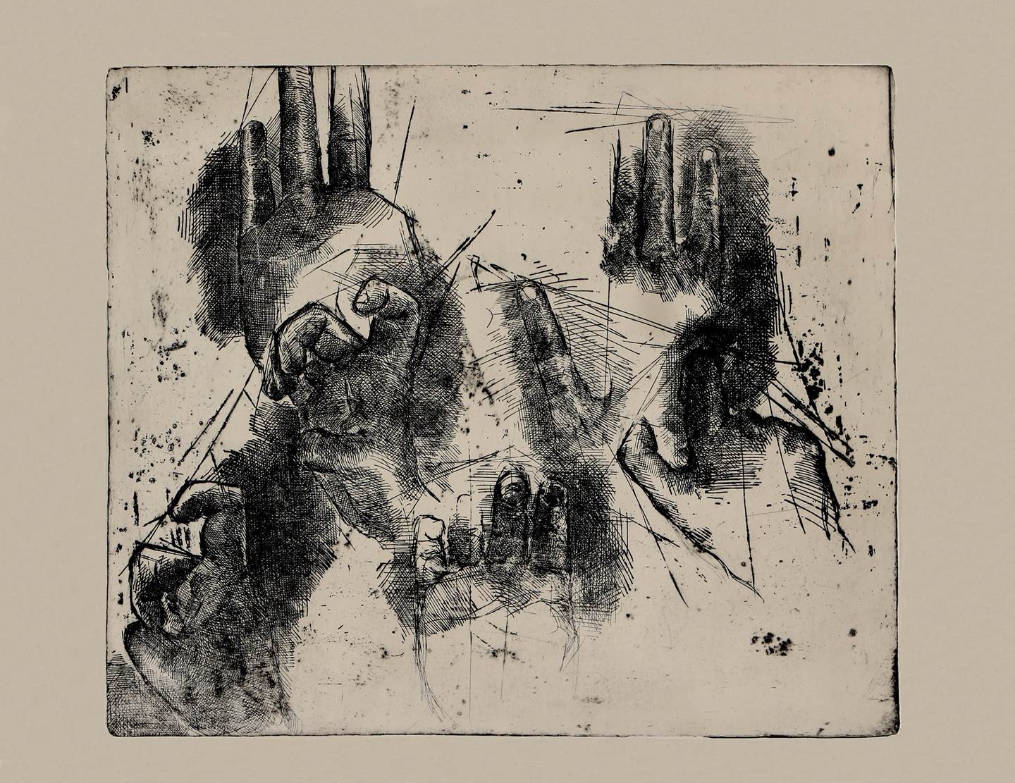 Estudos III, original Figure humaine Gravure Dessin et illustration par Flor de Ceres Rabaçal