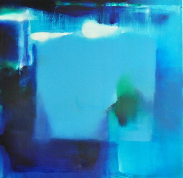 Tons de Azul_4, Pintura Óleo Abstrato original por Eduarda Ferreira
