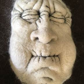 Máscara feltro #7, original Figure humaine Technique mixte Sculpture par António  Jorge