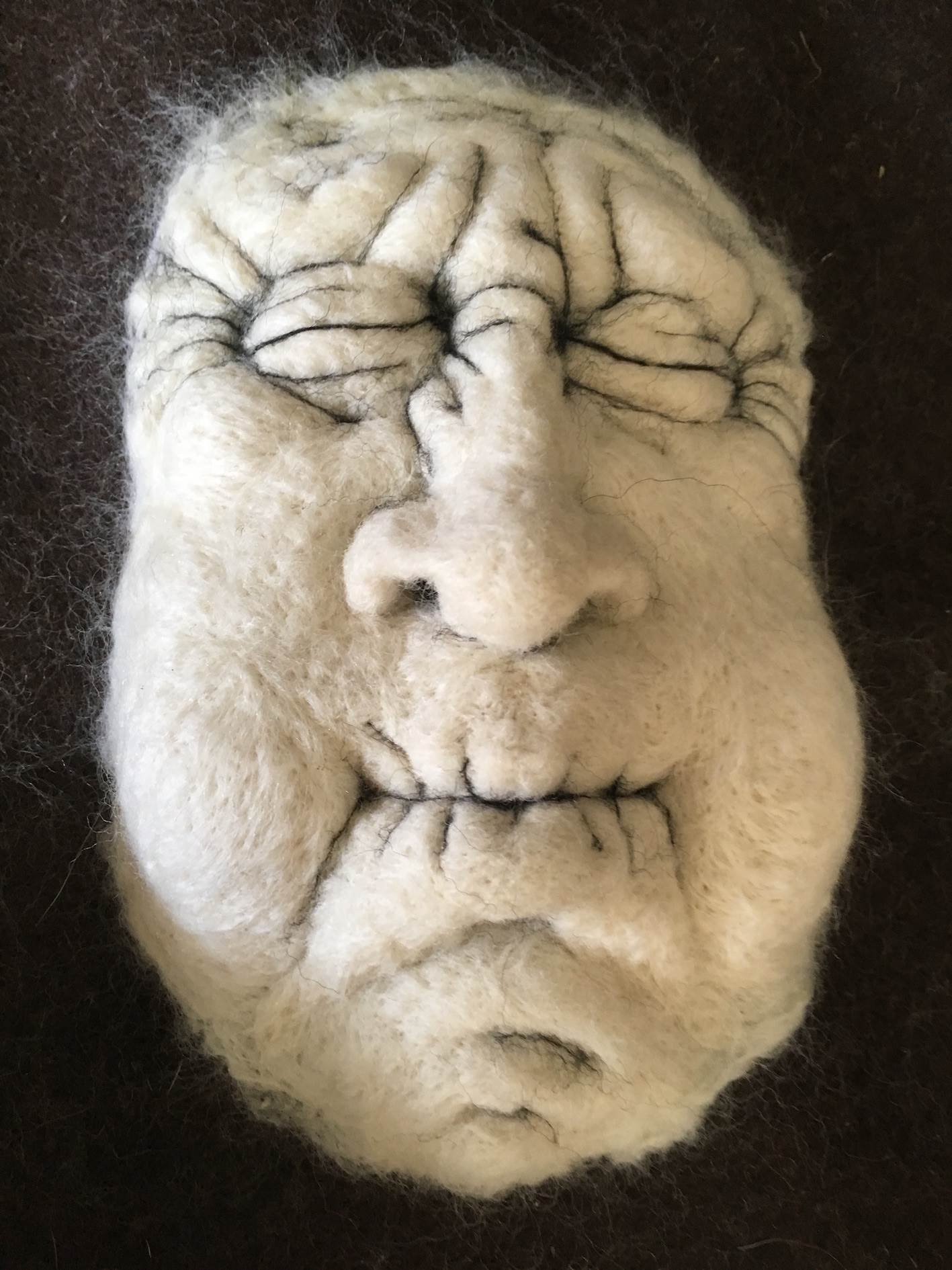 Máscara feltro #7, original Human Figure Mixed Technique Sculpture by António  Jorge
