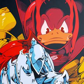 Super Damn Donald Duck, Pintura Acrílico Vanguarda original por Nuno Raminhos