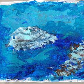 Îles Flottantes, original Portrait Acrylic Painting by Nina  Onaur