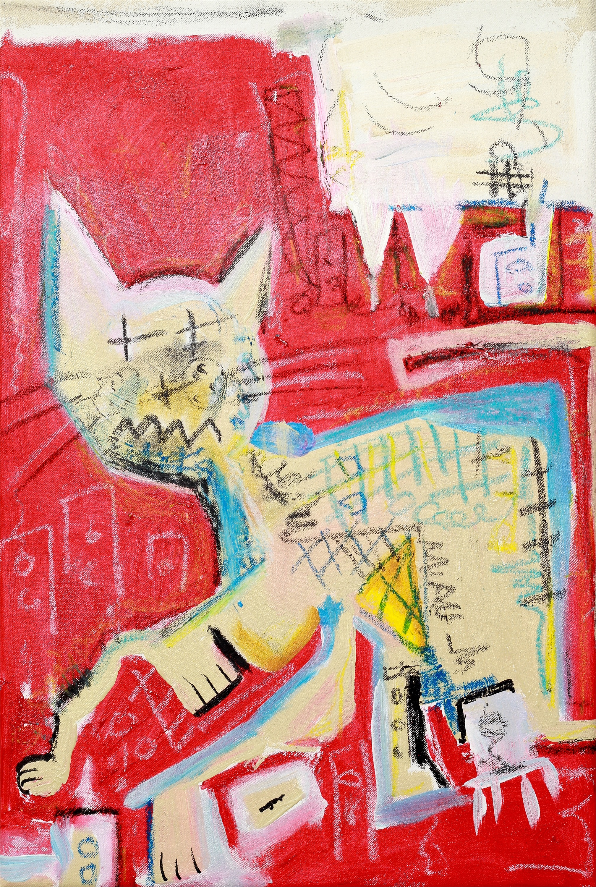 Crazy hotsell cat painting