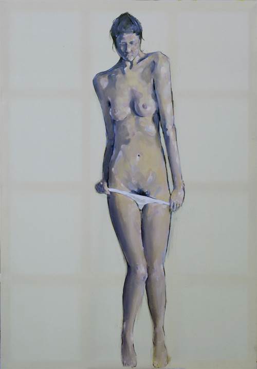 Calypso, original Desnudo Lona Pintura de Yorgos Kapsalakis