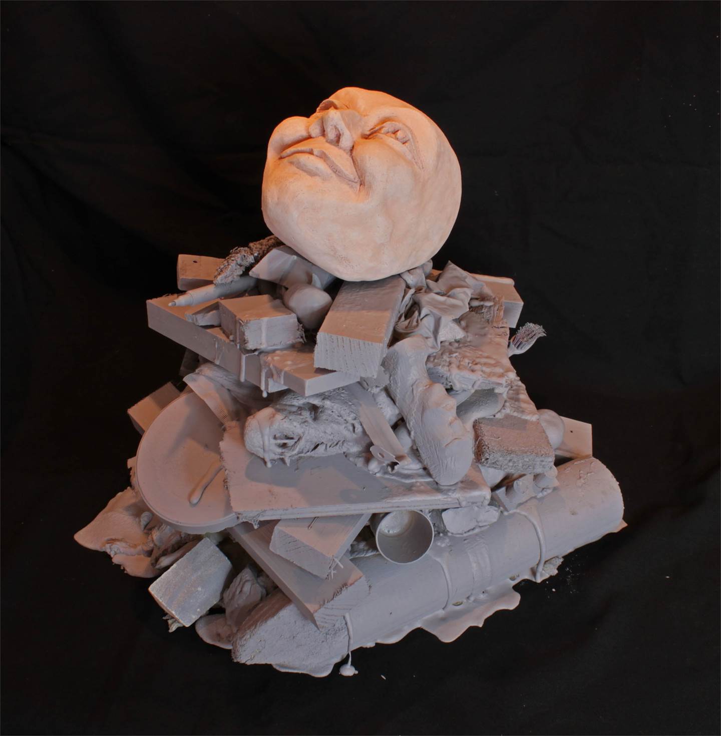 7.5 Richter, original Figure humaine Technique mixte Sculpture par Sandra Borges