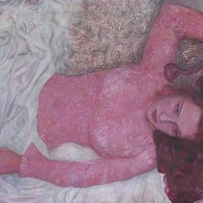 Solitude, original Body Canvas Painting by Dorina and Diana  Pantea
