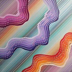 Frequenza em Estanho nº2, original Minimalista Acrílico Pintura de Ana Marlene Lima