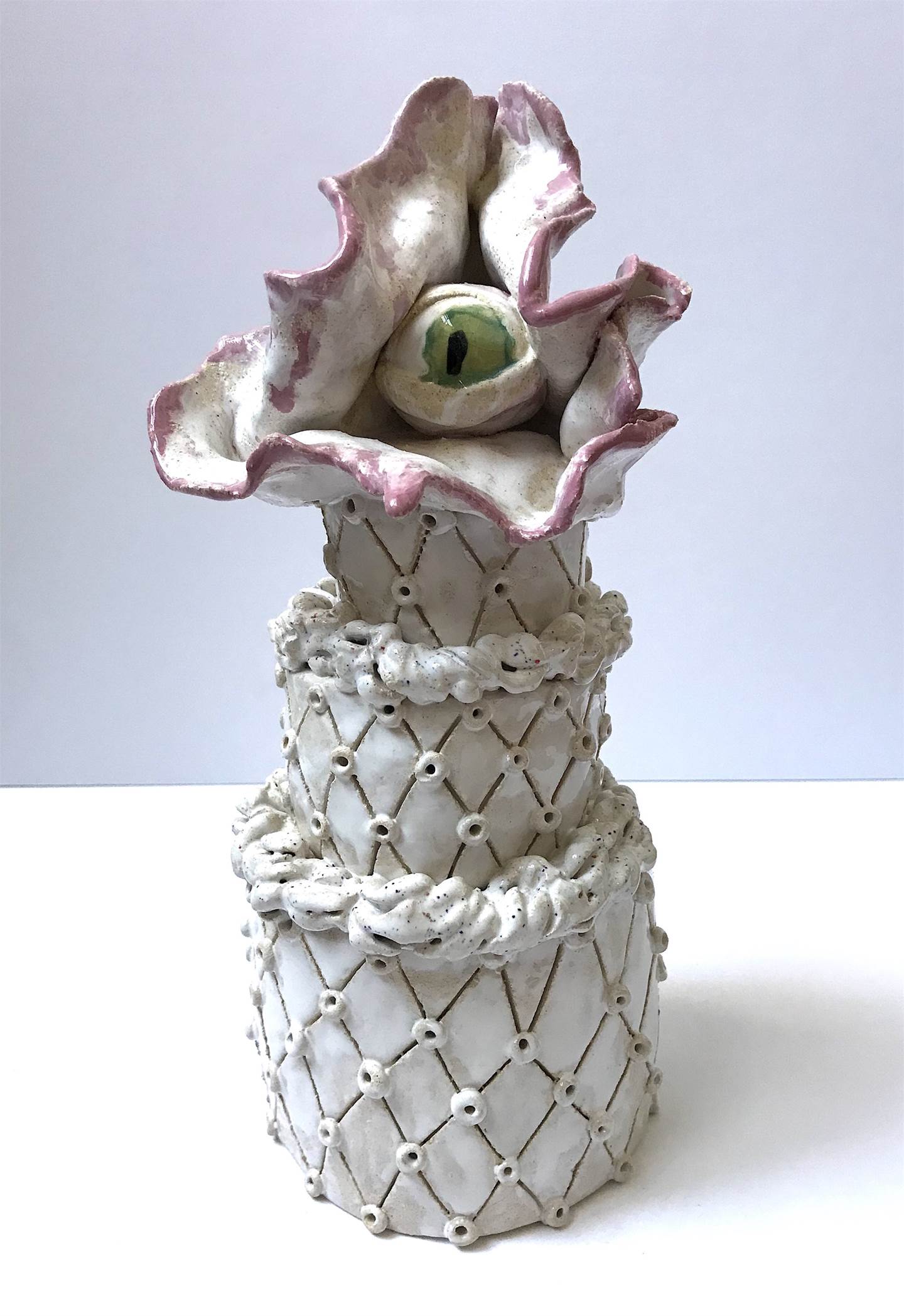 Bolo 1, original Human Figure Ceramic Sculpture by Lorinet Julie