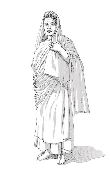 Dama Romana, Desenho e Ilustração Técnica Mista Arquitetura original por César  Figueiredo