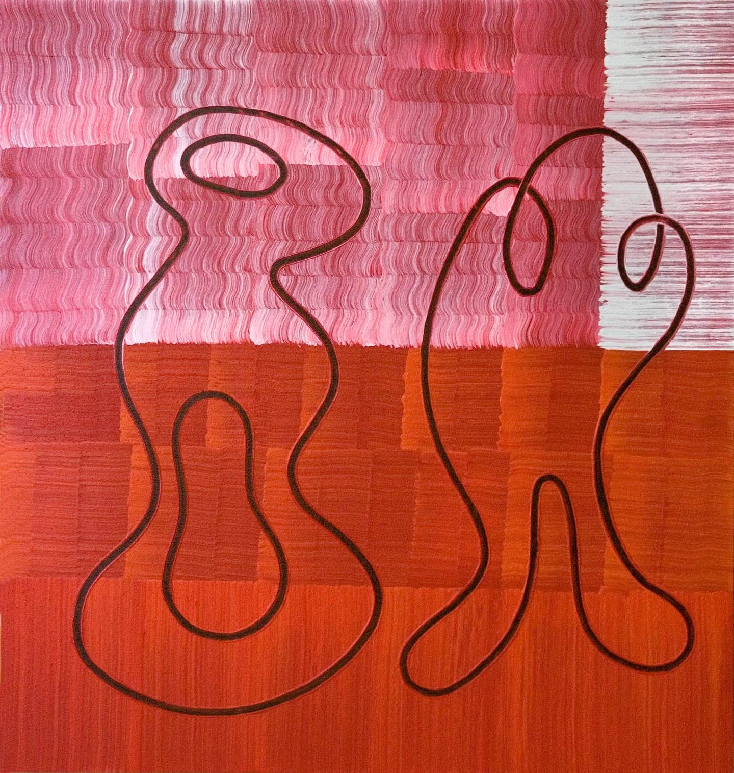 Comunicación dual , original Abstract Mixed Technique Painting by Edmundo Paz