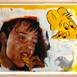 Yellow Cookie, original Animales Acrílico Pintura de David Rosado