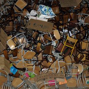 Le printemps des chaises, original Abstract Digital Photography by Nicole Joye