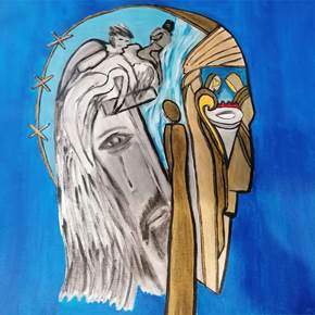 Ressurreição de Cristo, original Religion Acrylique La peinture par Miguel  Mendel