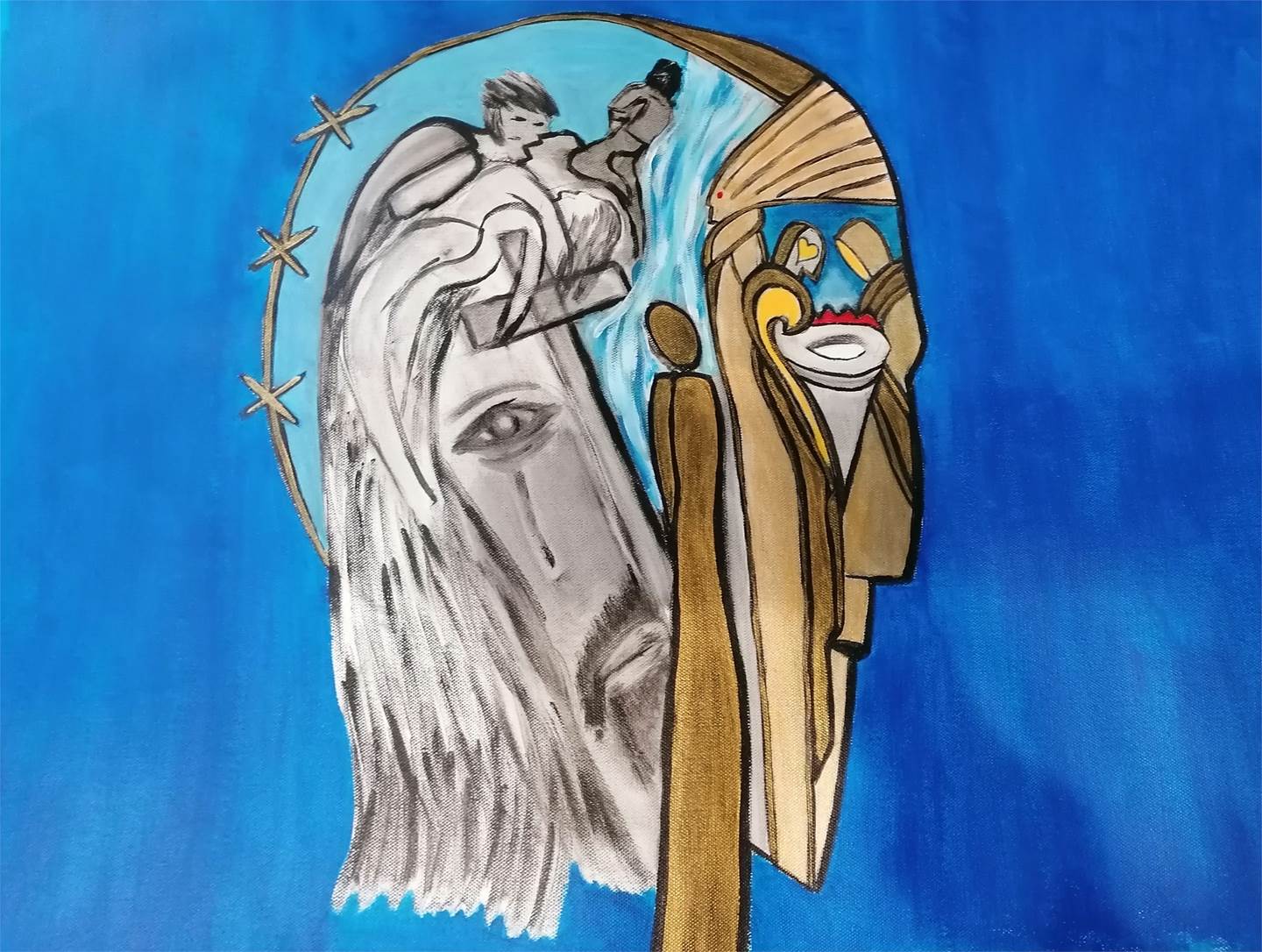 Ressurreição de Cristo, original Religion Acrylique La peinture par Miguel  Mendel