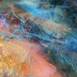 Vela's Secret Light Nebula: Dayglow Dance & Night's Silent Luminescence in Resin, original Animaux Technique mixte La peinture par Tiffani Buteau