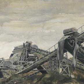 Arqueologia Industrial # 16 , Pintura Técnica Mista Vanguarda original por Ricardo de Campos