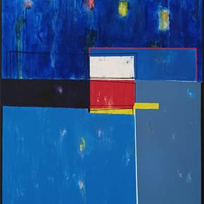 Sky and sea, original Portrait Acrylique La peinture par Luis Medina