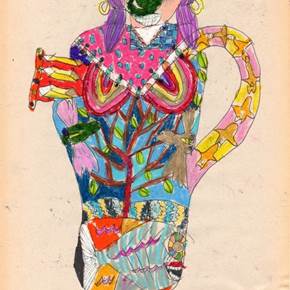 Fisher woman, Pintura  Mulher original por Mike Swaney