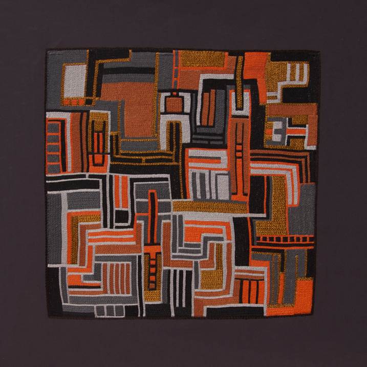 I'm a Maze #6, original Resumen Tejido Escultura de Anne Pangolin Guéno