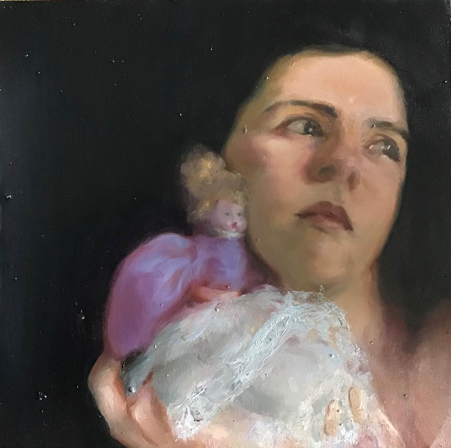 Retrato da Leonor, Pintura Óleo Figura Humana original por Virgínia  Brito 