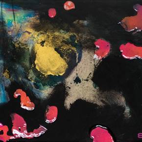 Dark and Bright Side, original Abstract Mixed Technique Painting by Eduardo Bessa