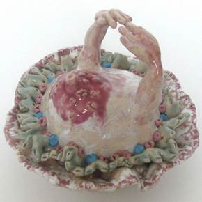 Bailarina, original Human Figure Ceramic Sculpture by Lorinet Julie