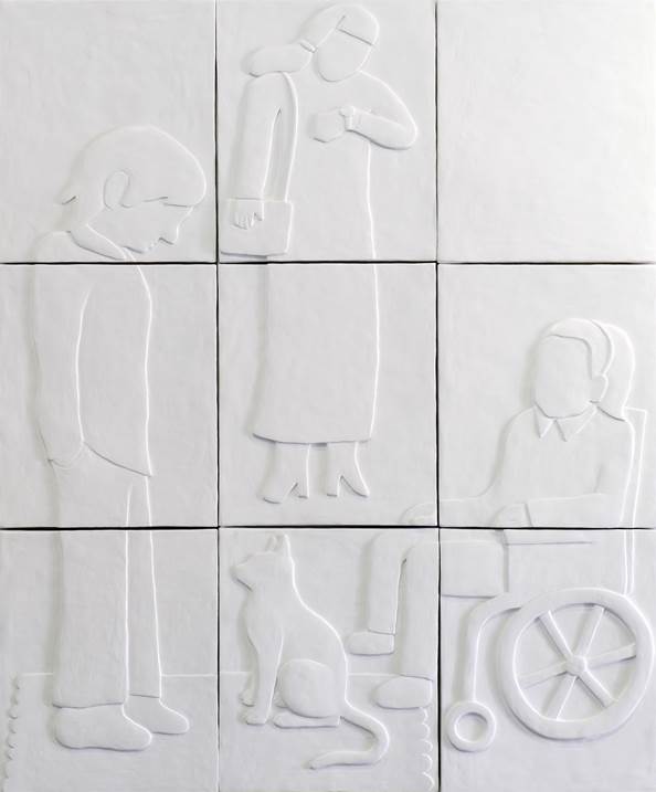Sopas, legos, provérbios, beijos, gritos e dedos do meio, avó, tu cuidaste de mim e eu retribuí, até ao fim., original Animaux Technique mixte Sculpture par Hugo Castilho