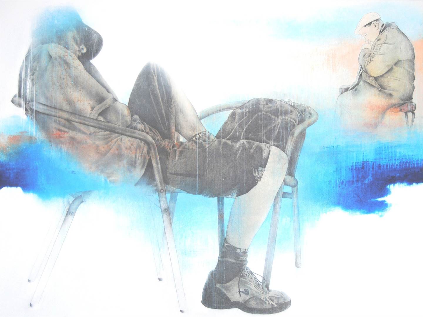 O Sono e o Sonho IV, original Figure humaine Acrylique La peinture par Francisco Ferro