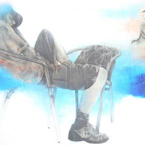 O Sono e o Sonho IV, original Human Figure Acrylic Painting by Francisco Ferro
